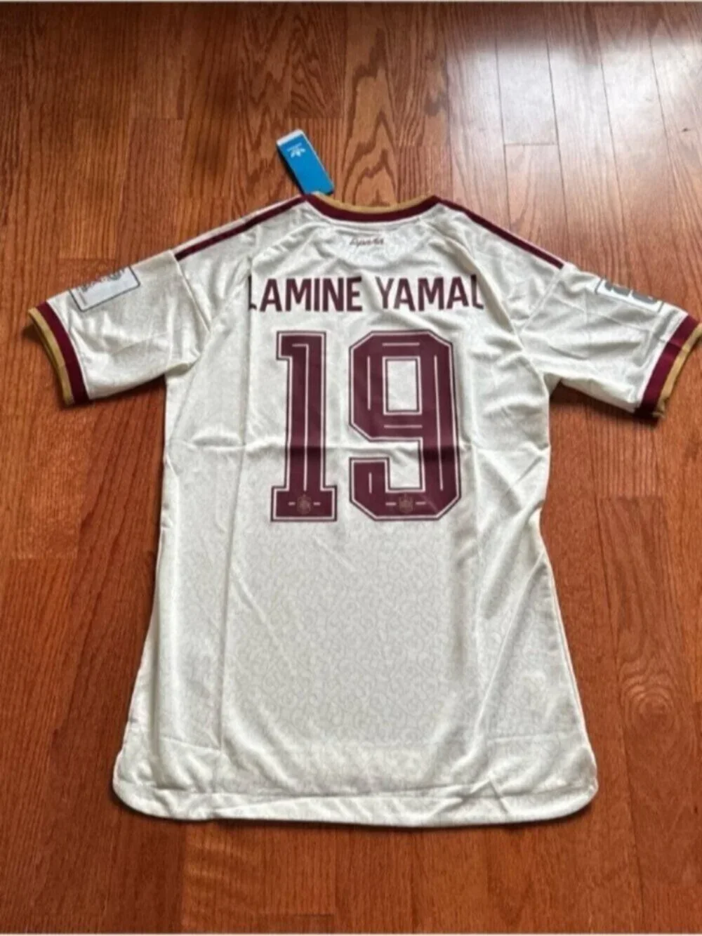 Spain Away Soccer Jersey PLAYER VERSION World Cup 2026 Lamine Yamal #19
